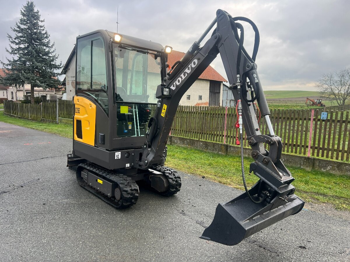 Minibagr VOLVO EC15e pouze 710mth / hyd.svahovka + podkopy - 6
