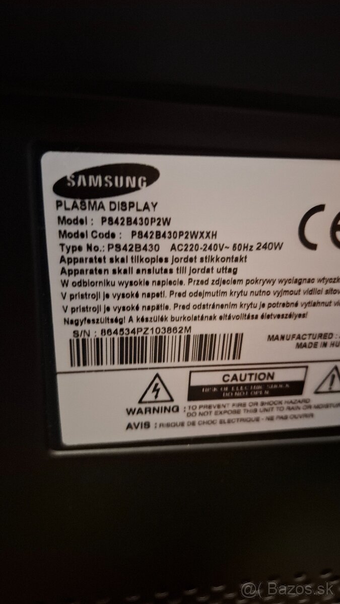 Televizor Plazma TV Samsung PS42B430 42" - 6