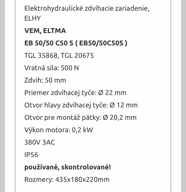 Elektro hydraulický motor - 6