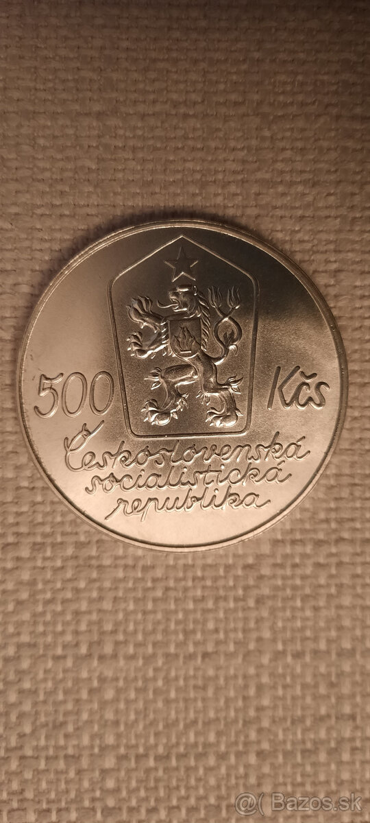Predám (vymením) čs. striebornú mincu - 500 Kčs Josef Lada - 6