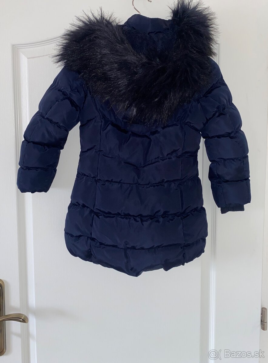 Prekrasna luxusne vyzerajuca zimna bunda velkost 110/116 - 6