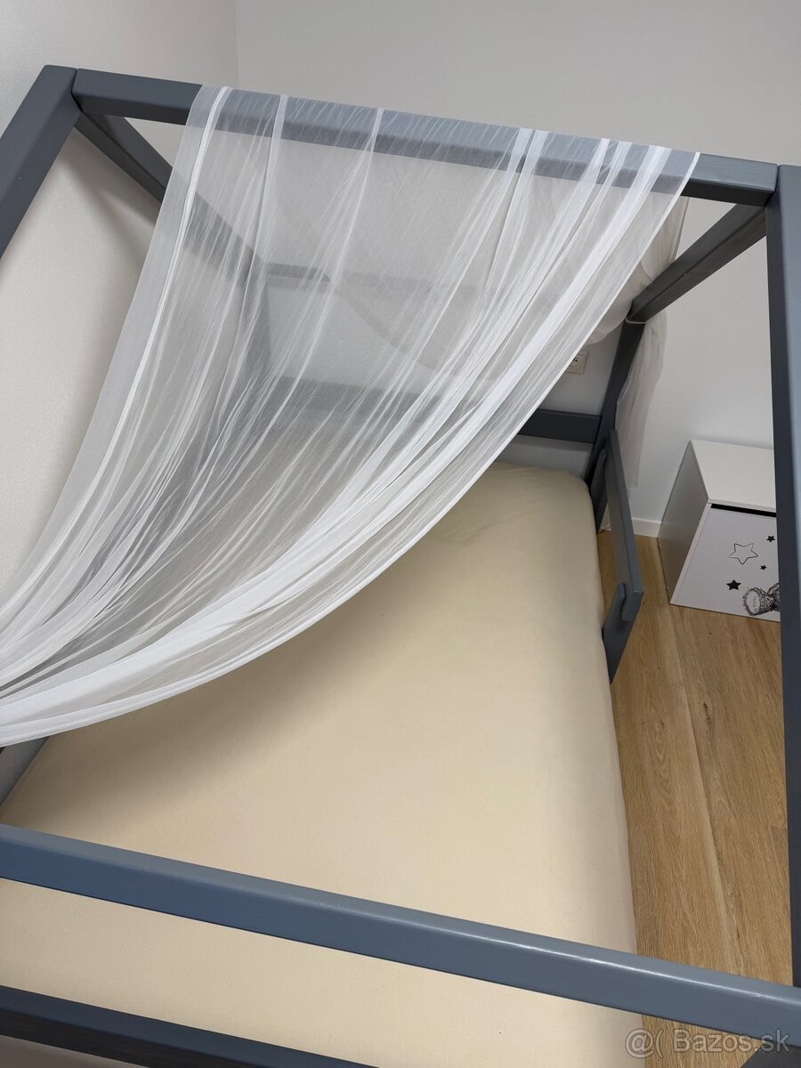 Detská posteľ domček LUCKY so zábranou - 6