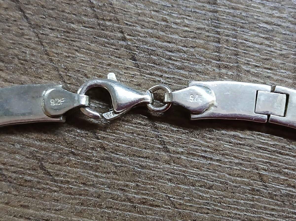 Masívny strieborný náhrdelník - 6