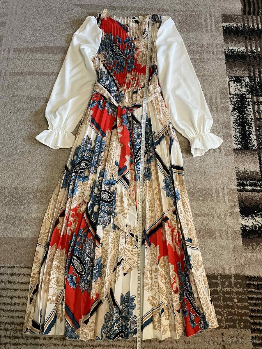 Dlhé plisované šaty - 6