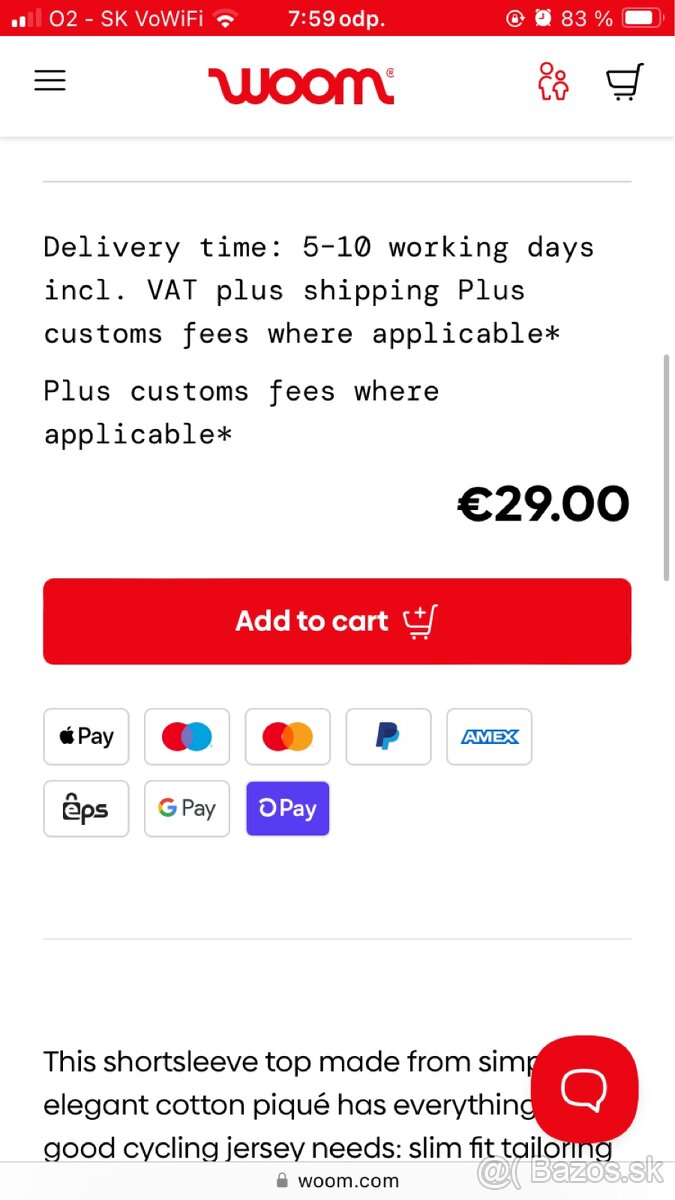 Woom 2 x tričko 150/160 - 6