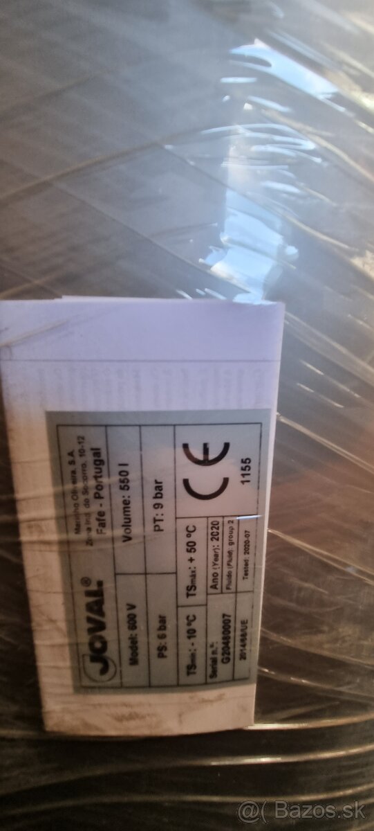 Predám novú tlakovú nádobu JOVAL 600V - 6