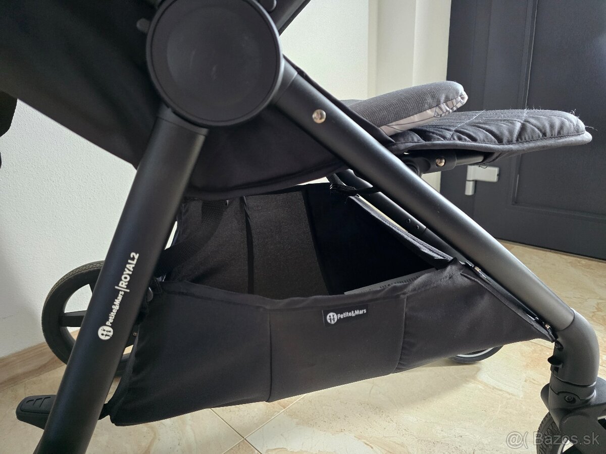 PETITE&MARS Kočík športový Royal2 šedý, čierna konštrukcia - 6