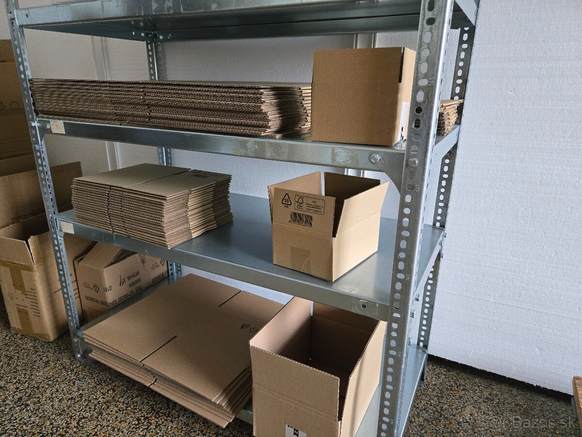 Pozinkované kovové skrutkované skladové regály - 6