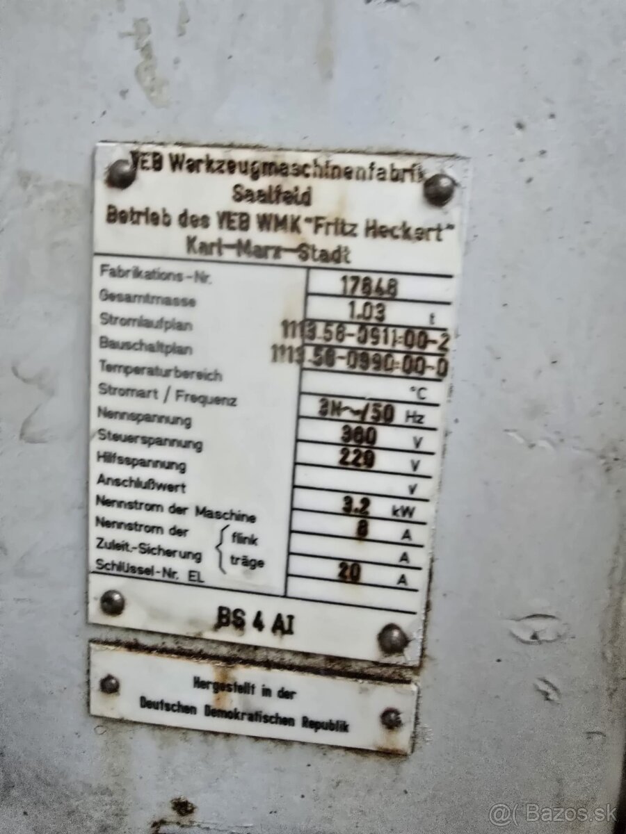 VEB WMK Fritz HECKERT BS 4 AI - 6