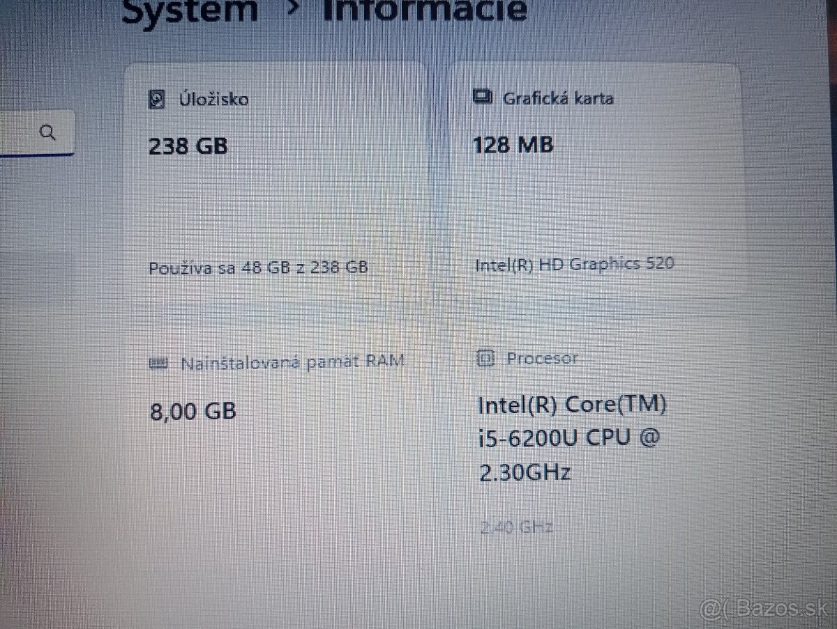 predám Hp probook 650 g2 - Intel core i5 - 8gb ram - ssd - 6