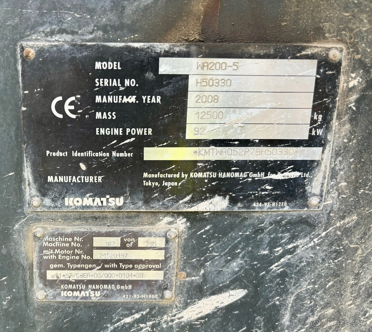 Kolesový nakladač Komatsu WA200 - 6