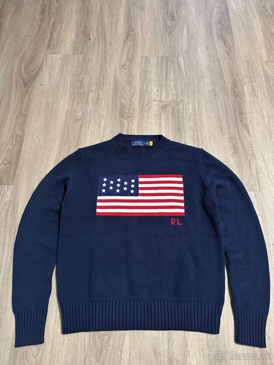 Ralph Lauren American Flag Sveter - 6
