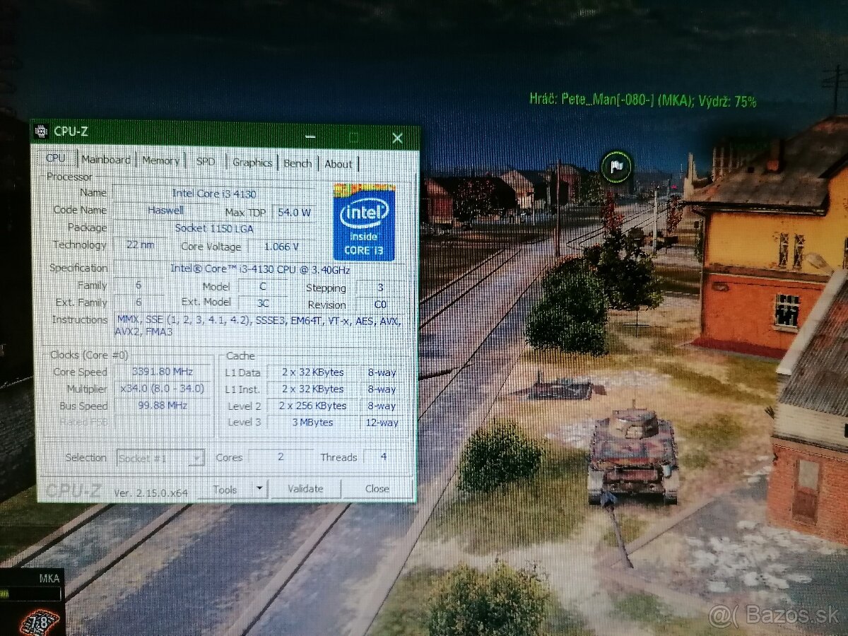 HP s i3-4130, 8GB RAM, 320HDD,Grafická: AMD R7 200-4GB VRAM - 6