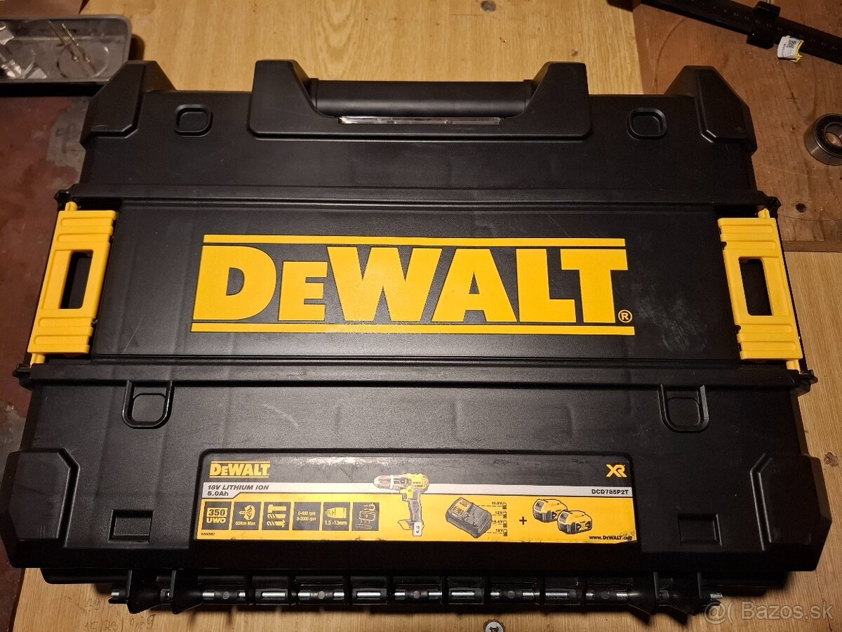 Aku priklepovy skrutkovač dewalt dcd785 18v - 6