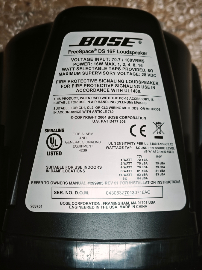 Reproduktor BOSE DS F16 - 6