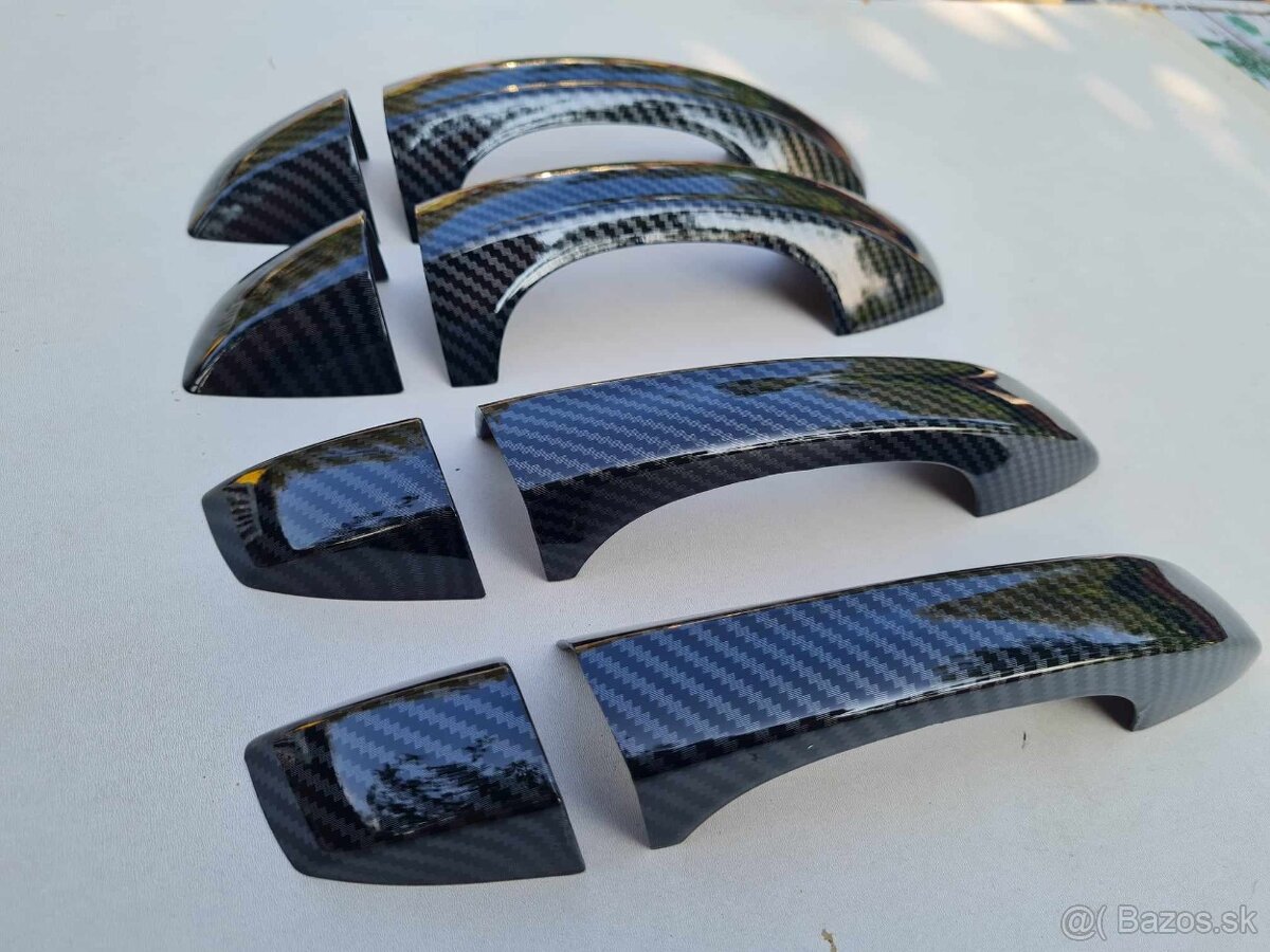 KARBONOVÉ klučky krytky klučiek pre ŠKODA VOLKSWAGEN - 6