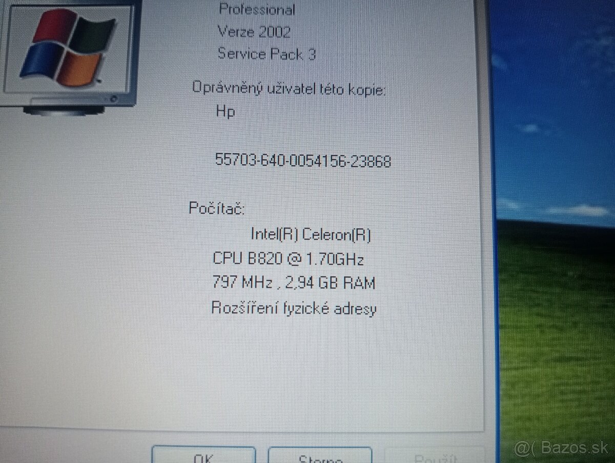 HP elitebook 2560p - 4gb ram - 500gb hdd - Windows XP - 6