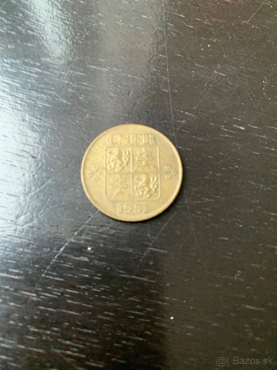 predam mince pre zberatela 1. koruna z 1991 csfr. - 6
