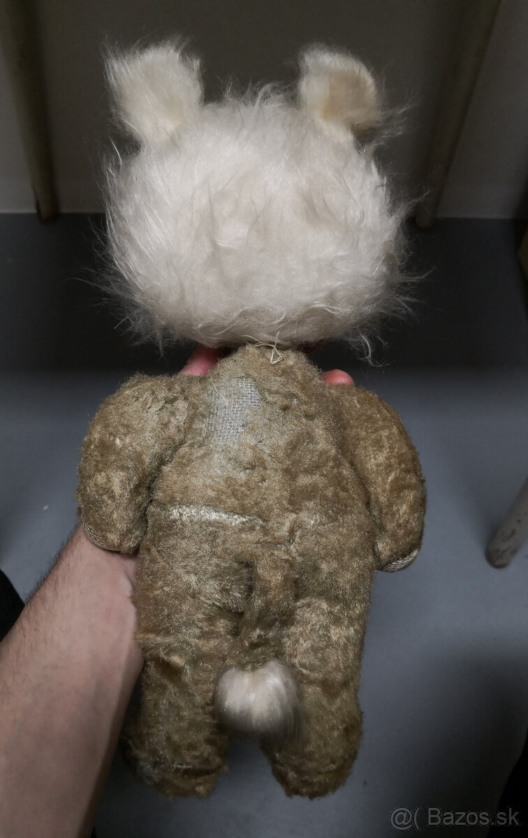 Starožitný plyšový macko - 6