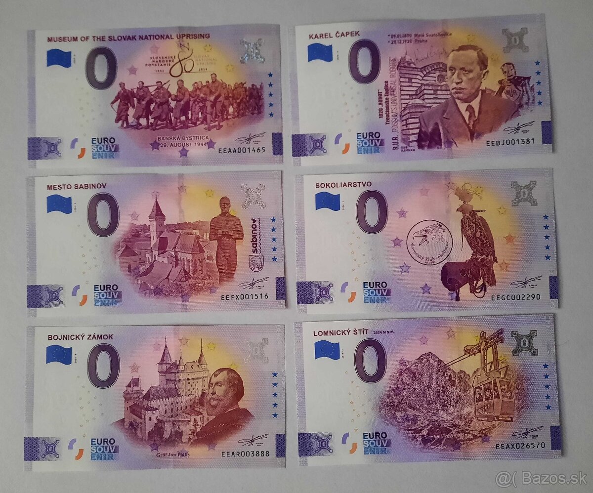 0€ / 0 euro suvenírová bankovka - 6