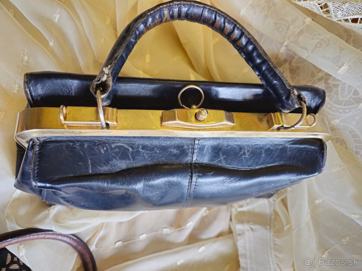 Vintage kožená kabelka - 6