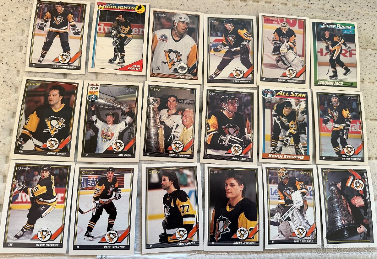 Predám hokejové kartičky Pittsburgh Penguins - 6