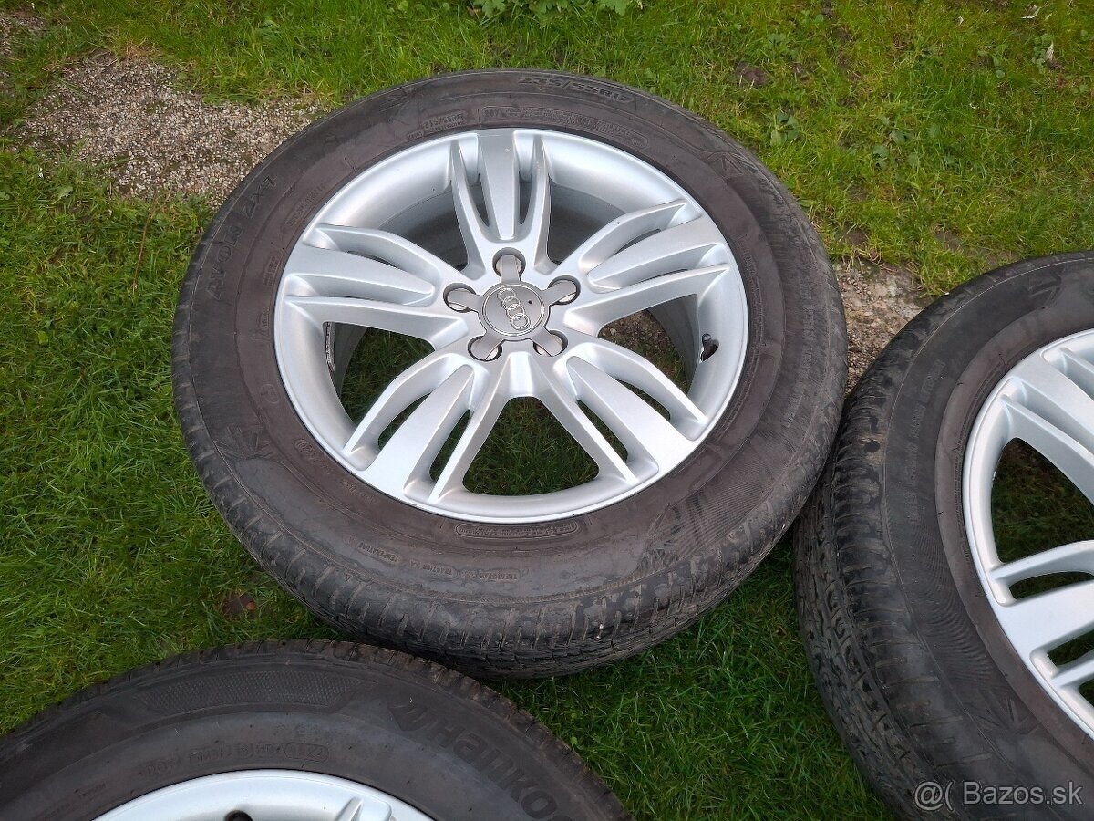 17" ALU 5x112 orig. Audi + letné 235/55 r17 - 6