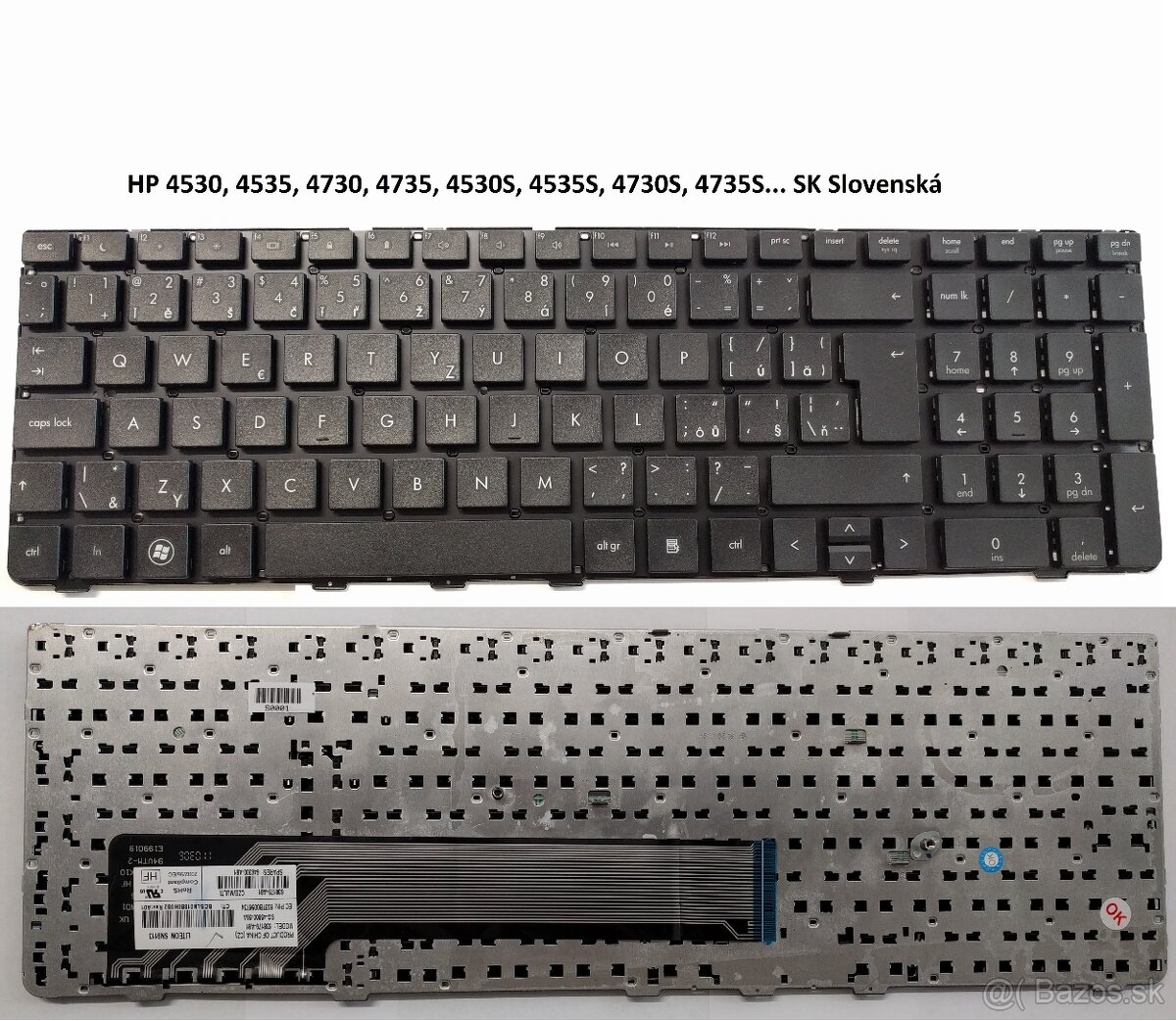 Klavesnice HP Zbook 15 G5 G6 17 G3 G4/HP 4530S 4535S 4730 SK - 6