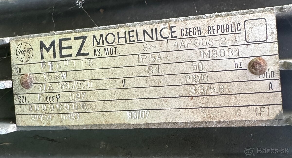 Kosačka na 380V - 6