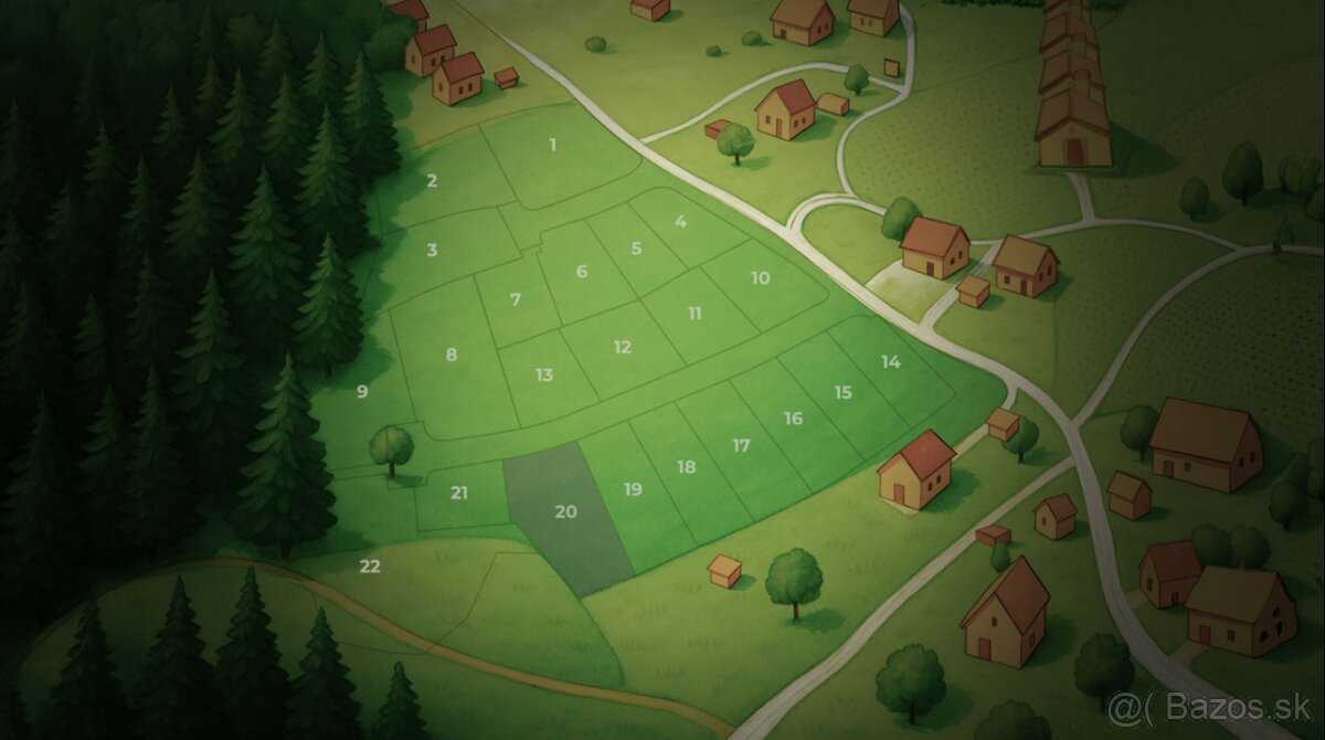 Rekreačný stavebný pozemok Tichá stráň | Možnosť okamžitej v - 6