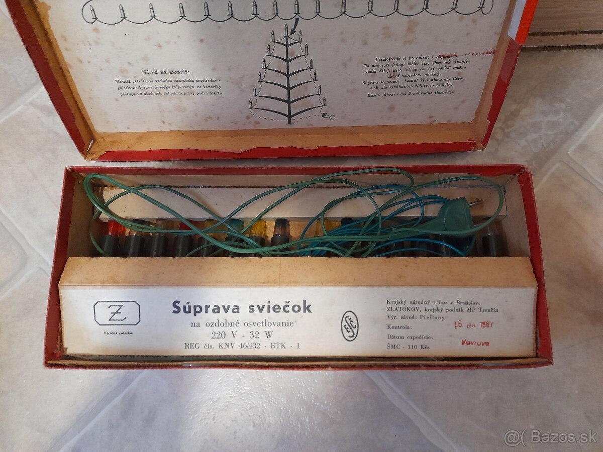 Staré retro vianočnè osvetlenie - 6