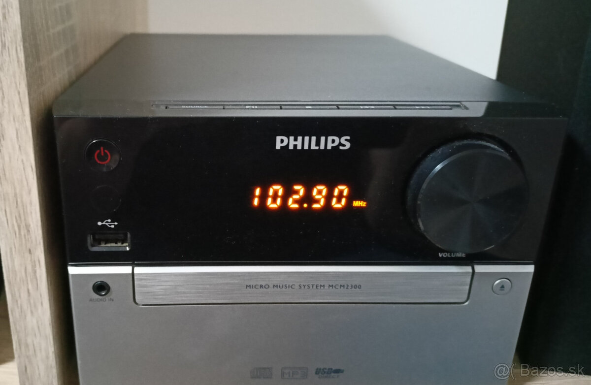 Mini veža Philips MCM 2300, MP3/CD/USB/AUX/FM, bezchybná - 6