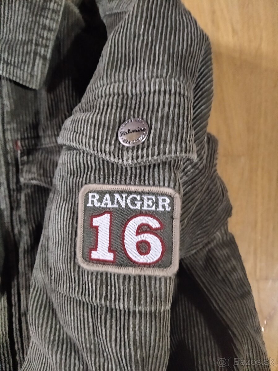 Frajerská menčestrová bundička, vel.122 - 6