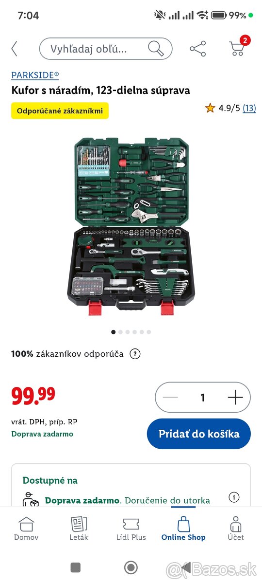 Kufor s náradím parkside - 6