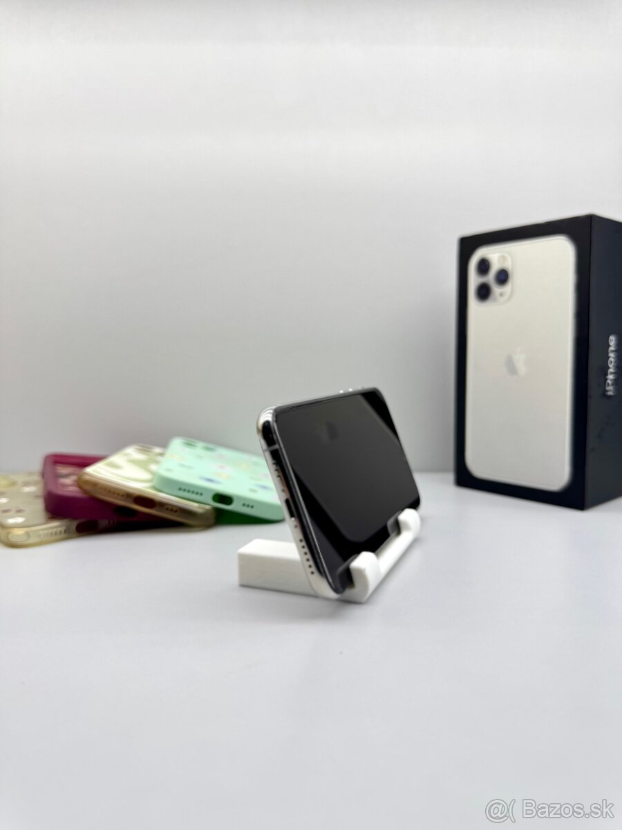 iPhone 11 PRO SILVER TOP STAV 100% BATÉRIA - 6
