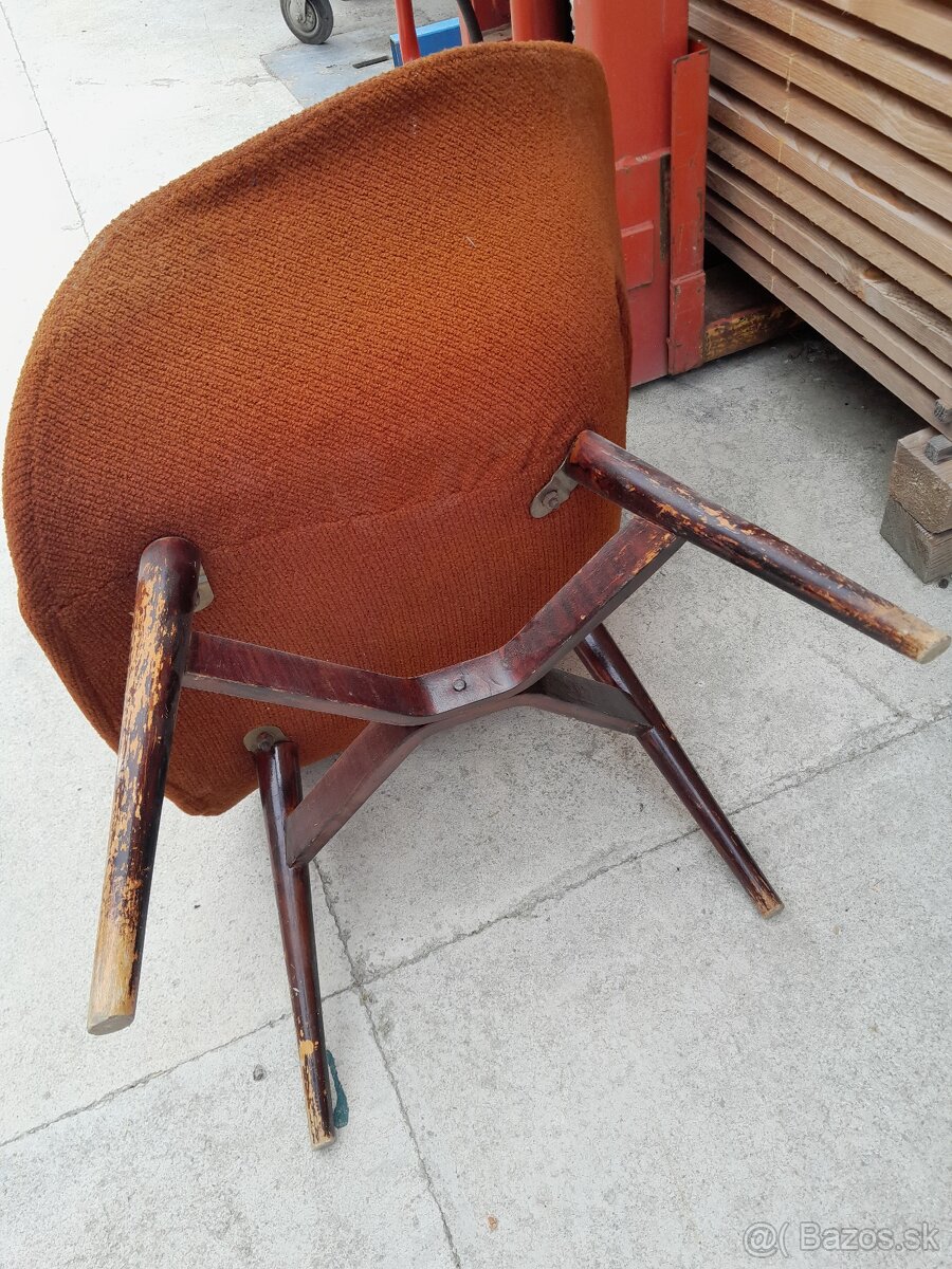 Predám škrupinkové retro kreslá - 6