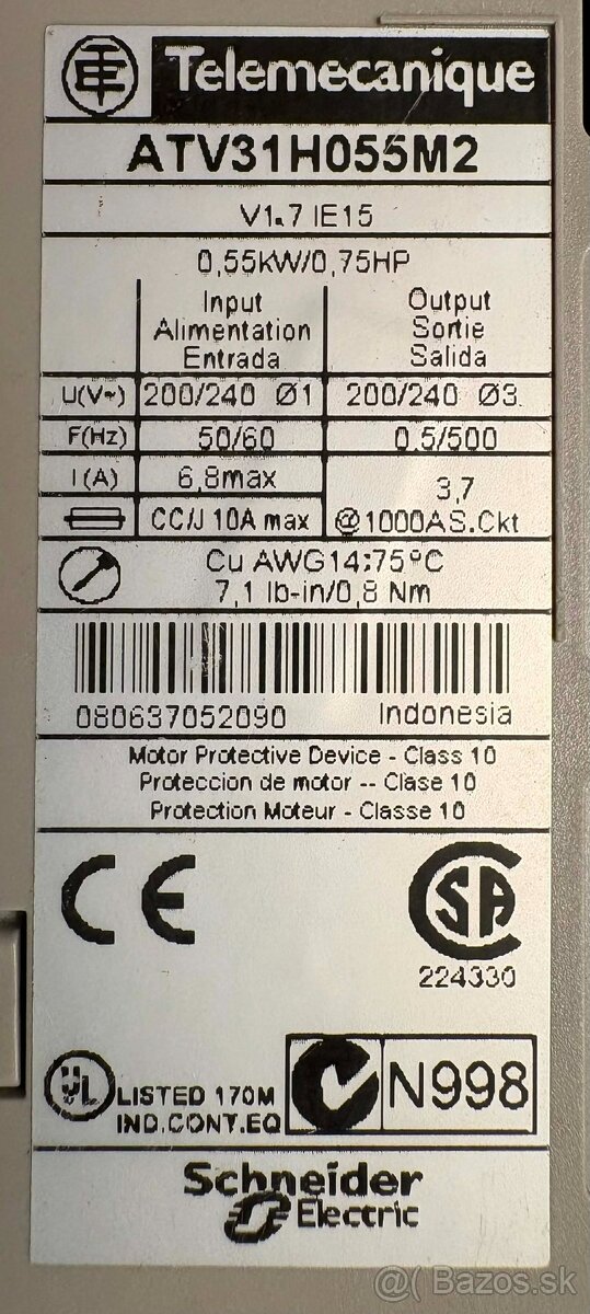 Frekvenčné meniče - 6