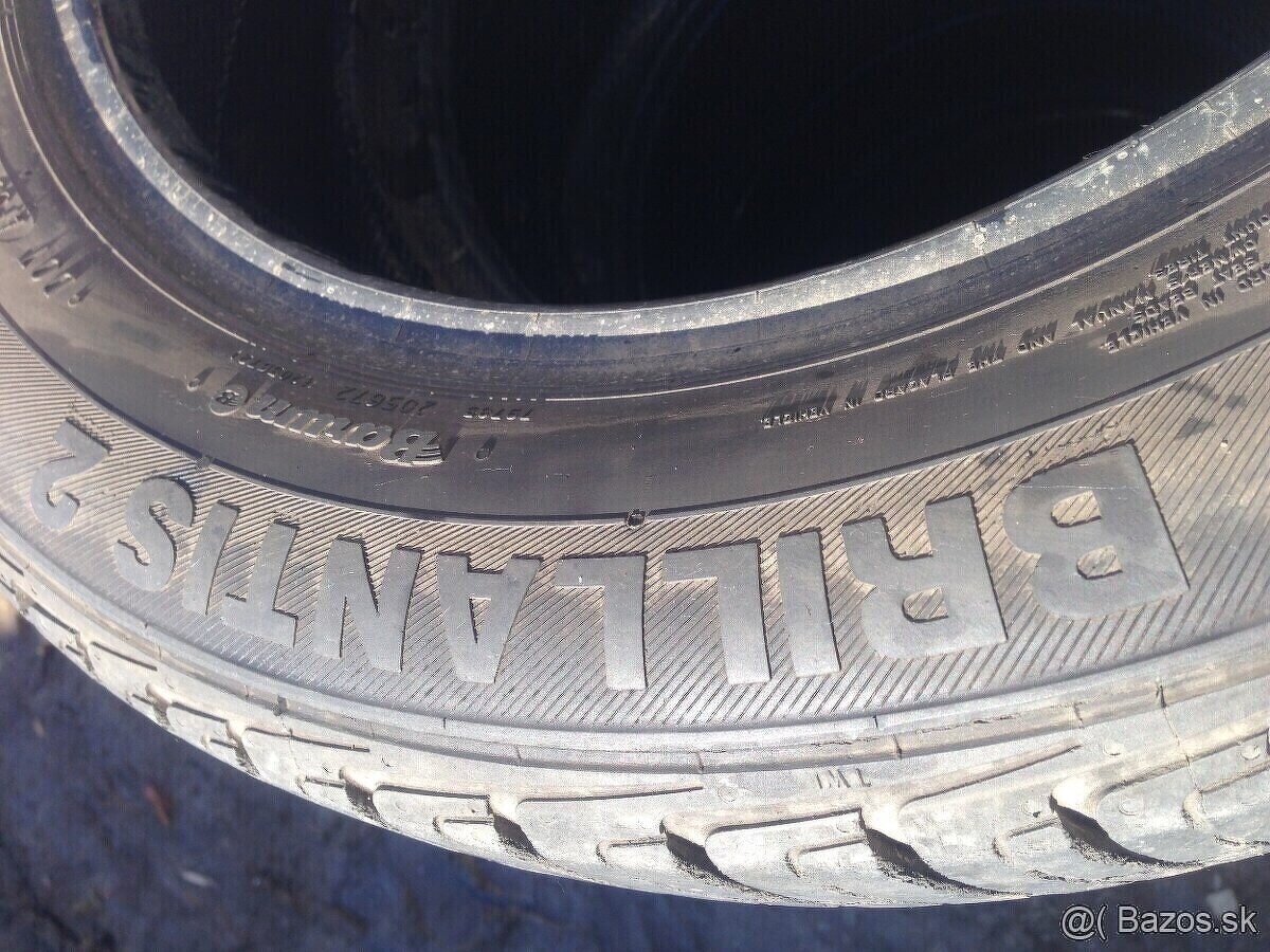 Predám letné Pneu 185/60 6/7mm - 6