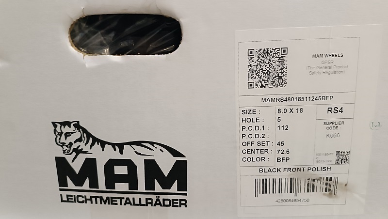 5x112 mm R18 MAM RS4 - 6