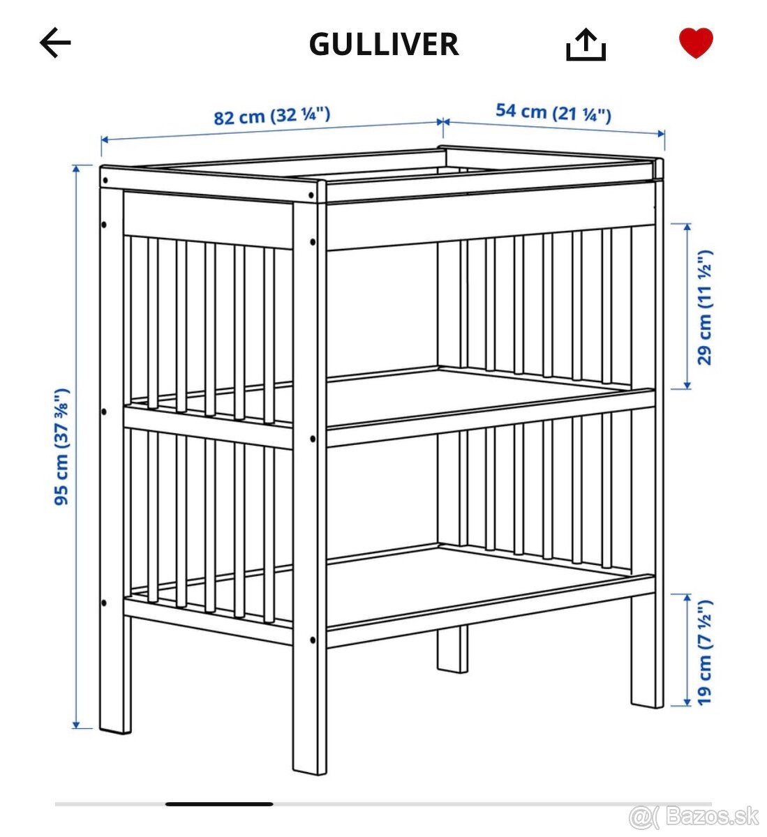 Prebaľovací pult Gulliver - 6
