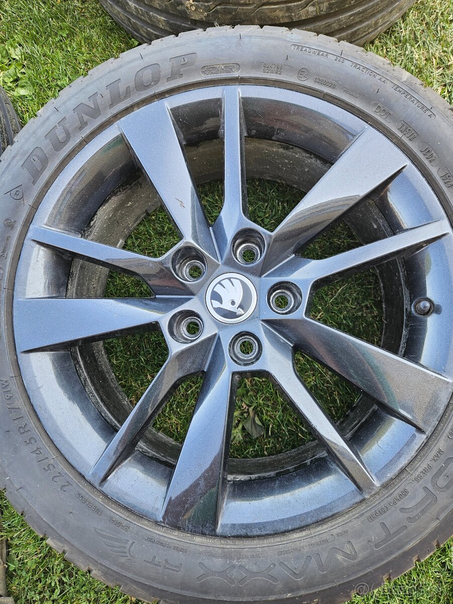 Disky škoda + pneumatiky 225/45 R 17 - 6