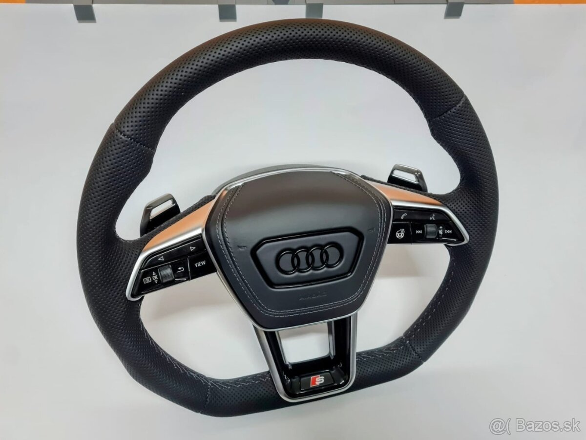 SPORTOVY VYHREVANY AUDI VOLANT MULTIFUNKCIA F1 PADLA AIRBAG - 6
