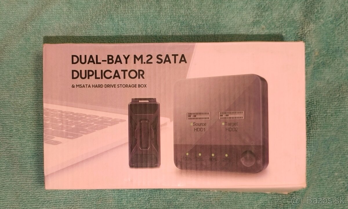 Predám DUAL-BAY M.2 SATA DUPLIKÁTOR - 6