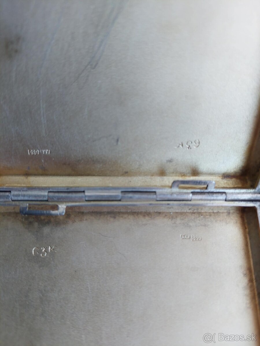 Strieborné puzdro na tabak – punc 835 - 6