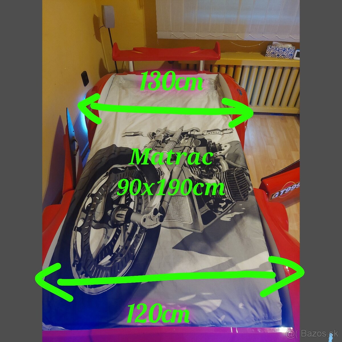 Posteľ + skriňa + písací stôl - 6