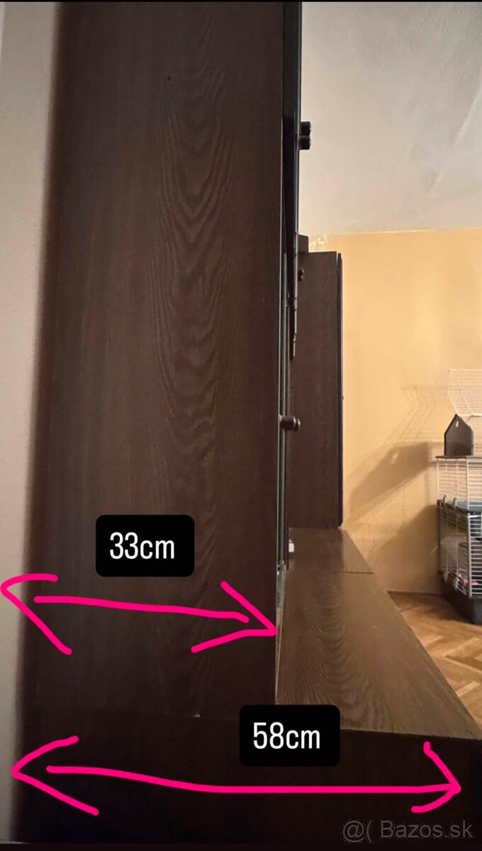 Tmavohnedé skrine - 6