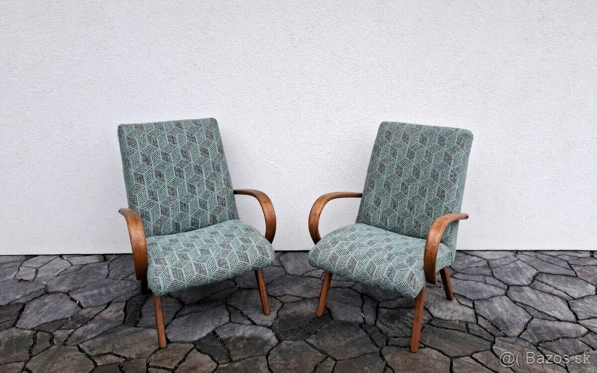 Retro křesílka TON - J. Šmídek - 6