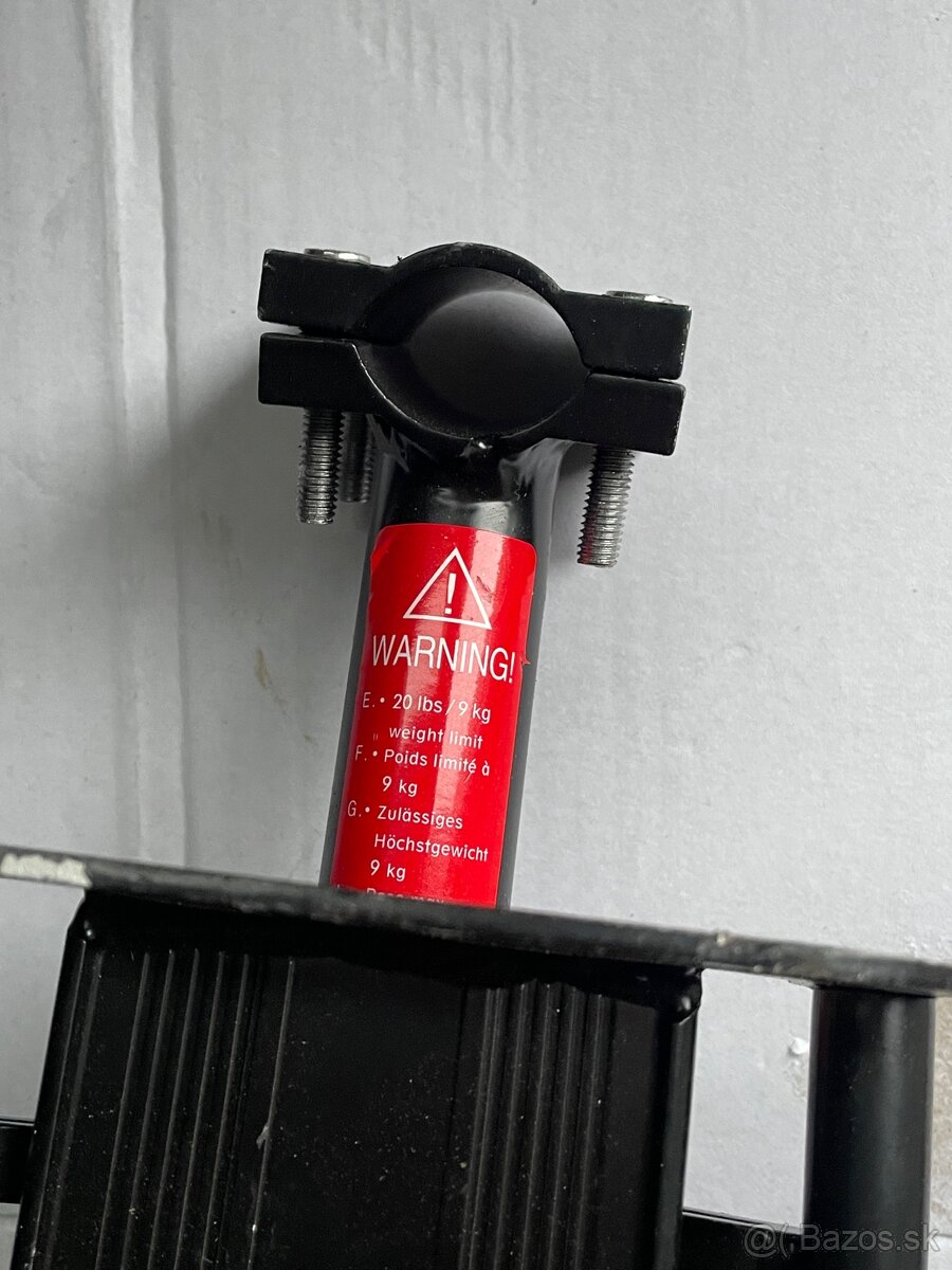 Predám hliníkový zadný nosič na bicykel - 6