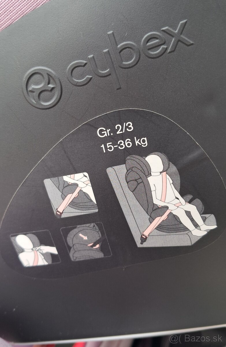 Autosedacka Cybex Solution M-fix Gold Line 15-36kg - 6