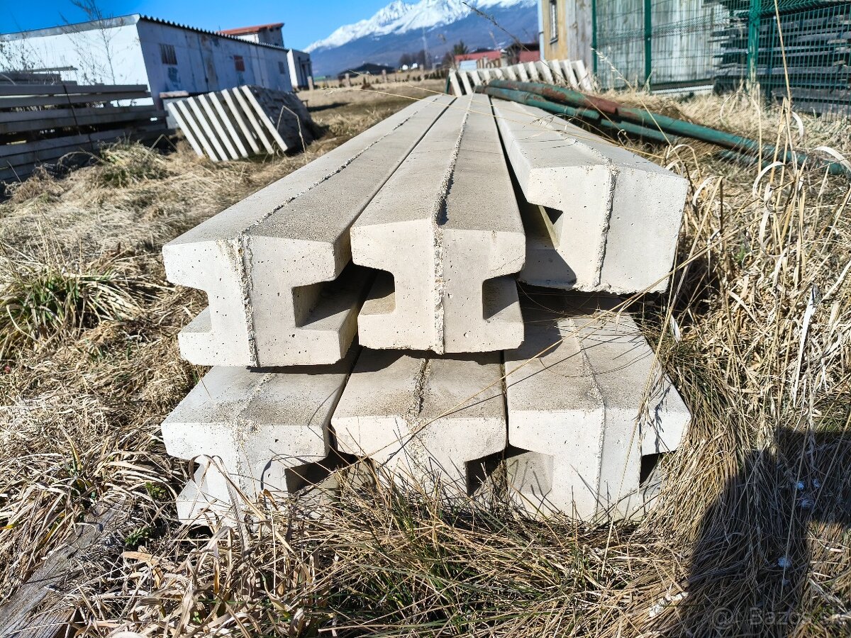 Betónový plot so stĺpikmi - 6